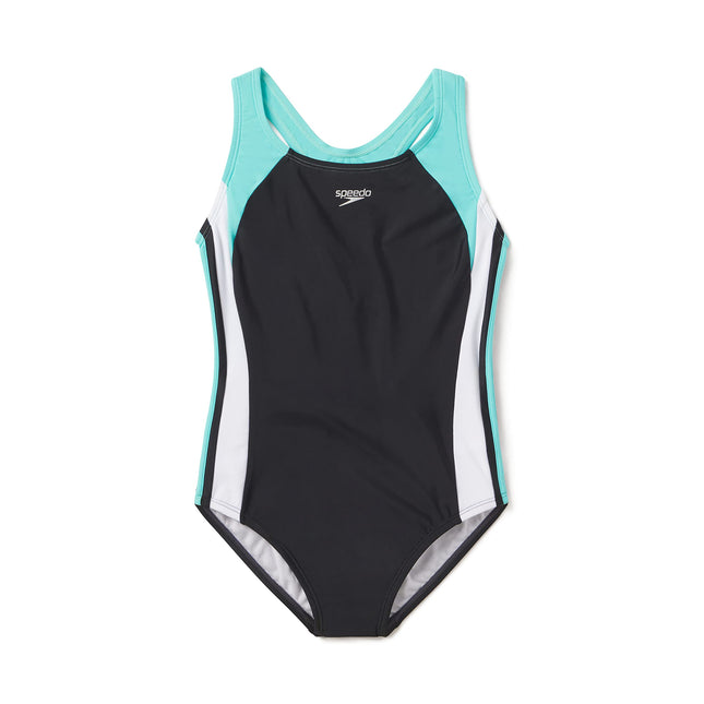 Speedo Girls' Infinity Splice One Piece Swimsuit, 