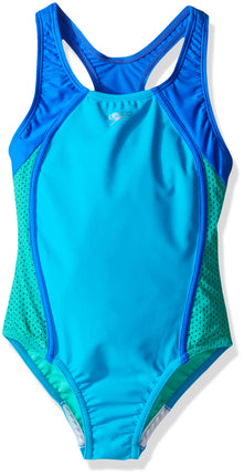 Speedo Girl's Swimsuit One Piece Closed Racerback 