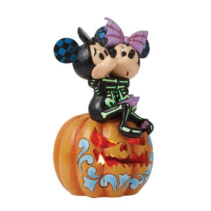 Disney Traditions 6016596 Mickey & Minnie Scaled Skeletons Halloween