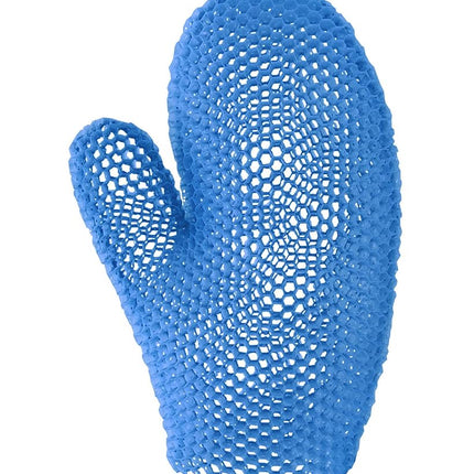 Supracor Spa Manopla de baño Exfoliante corporal facial Esponja antibacteriana (azul)