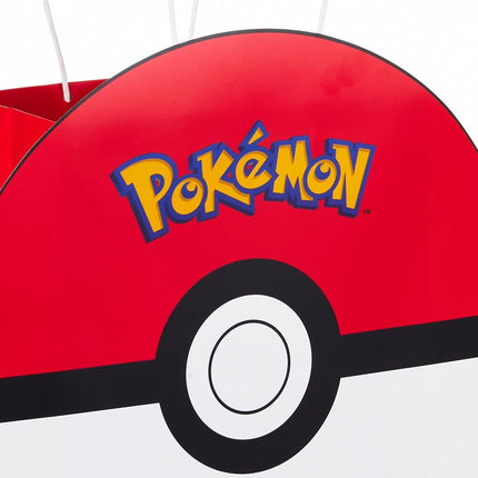 Hallmark Pokémon Gift Bag Bundle (9" Medium PokéBall and 15" Extra Large Pikachu) for Kids, Birthdays, Christmas, Valentine's Day, Halloween