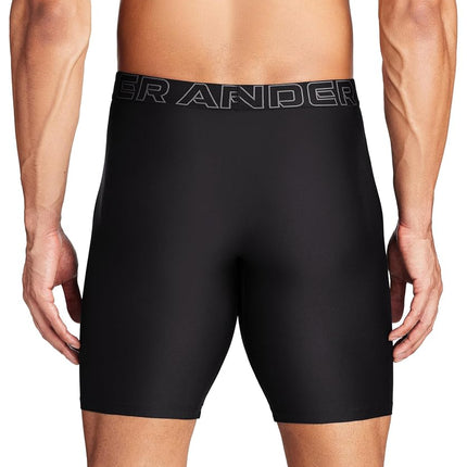Under Armour Men's Performance Tech 9-inch Boxerjock Multi-Pack, Black Solid - Core 3 Pack, L