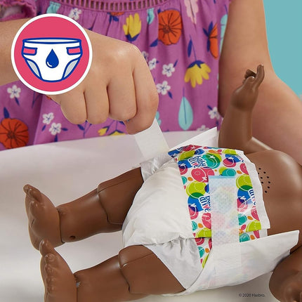 Baby Alive Toy Doll - Diapers Nappy Pack- Includes 6 Drink and Wet Nappies - Super Snacks