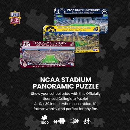 MasterPieces 1000 Piece Sports Jigsaw Puzzle - NCAA Texas A&M Aggies Center View Panoramic - 13"x39"
