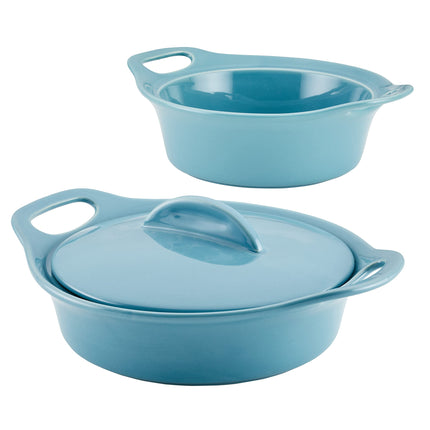 Rachael Ray Solid Glaze Ceramics Casserole Bakewar