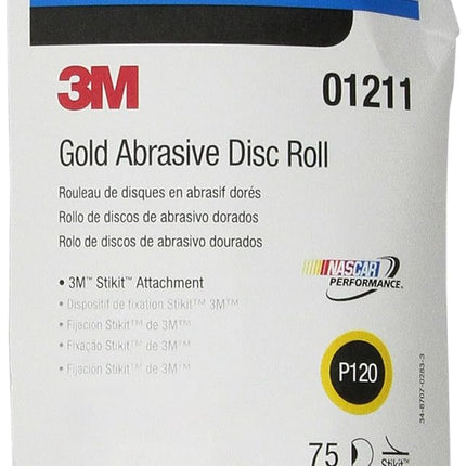 3M 01211 Stikit Gold 6" P120A Grit Disc Roll