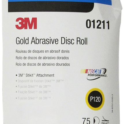 3M 01211 Stikit Gold 6" P120A Grit Disc Roll