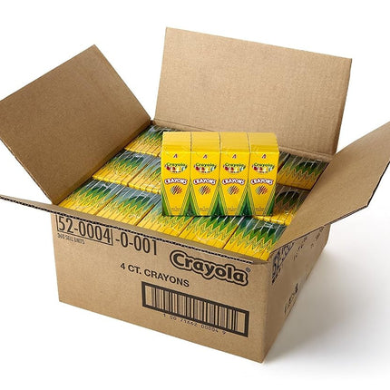 CRAYOLA 4ct. Crayon Tuck Box (360 packs of 4 Crayons)