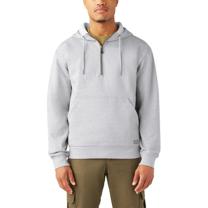 Dickies Mens Quarter Zip Hoodie, Heather Gray, 3X-