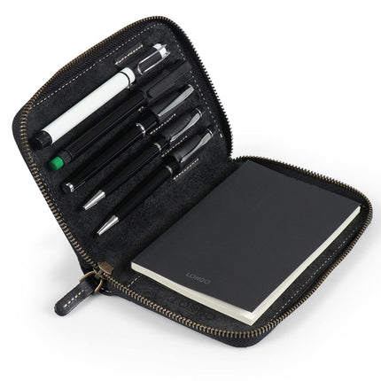 Londo Genuine Leather Padfolio with Pencil Holder 