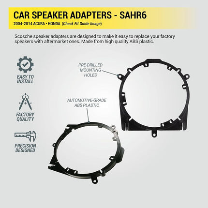 Scosche SAHR6-2006-up Honda Ridgeline Speaker Adapter (Pair)