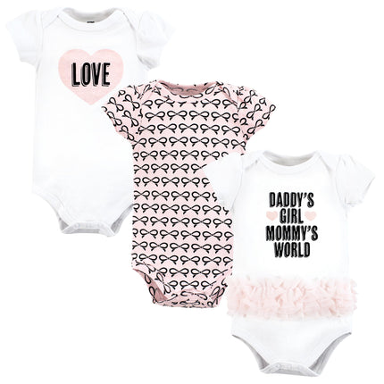 Hudson Baby Unisex Baby Cotton Bodysuits, Mommys W