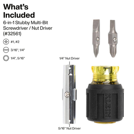 Klein Tools 32500SDKIT Multi-Bit Screwdriver and Nut Driver Set with Cushion-Grip Handles, Includes Stubby, 11-in-1, and 4-in-1 Electronics Drivers