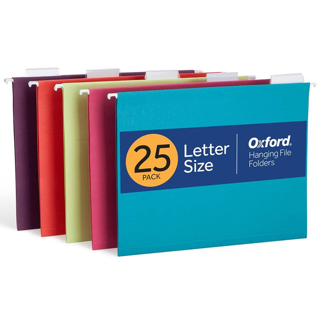 Oxford Hanging File Folders, 25 Pack, Letter Size 