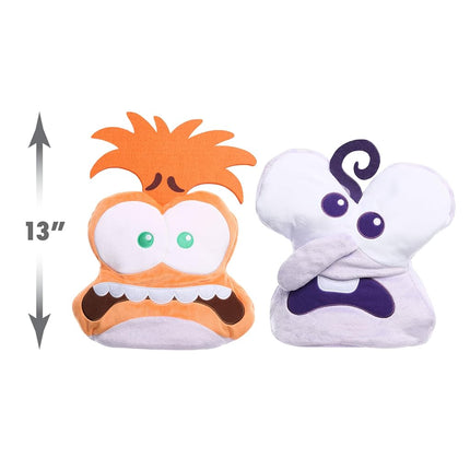 Inside Out 2 Flip-A-Mood Reversible Plush Fear/Anxiety, Kids Toys for Ages 3 Up, Gifts and Presents, Kids Toys for Ages 3 Up by Just Play