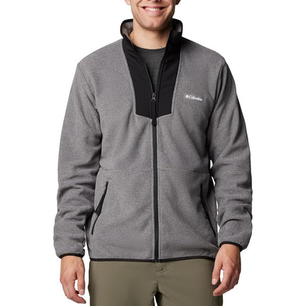 Columbia Men's Sequoia Grove Full Zip Fleece, City Grey Heather/Black, XS