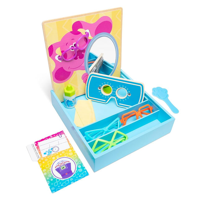 Melissa & Doug Blue�s Clues & You! Time for Glasses Eye Doctor Play Set, Role Play Toy for Kids, 3 and Above, Gift for Boys or Girls, FSC-Certified Materials