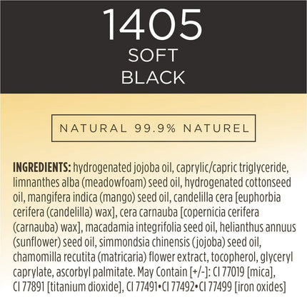 Burt's Bees Lápiz Delineador Nutritivo, 1,14 g, Negro Suave