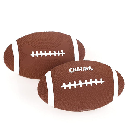 Chiwava 2 Pack 6" Squeaky Latex Dog Toy Balls Foot