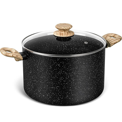 MICHELANGELO 8 Quart Stock Pot With Lid, Nonstick 
