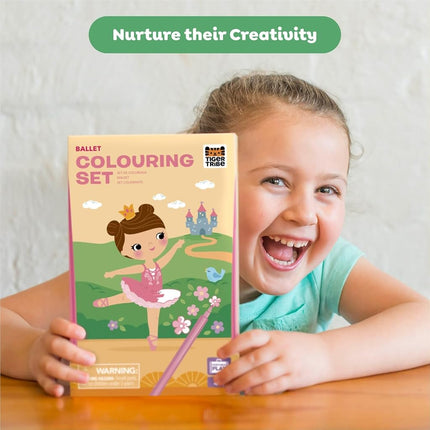 Tiger Tribe Ballet Colouring Set & Drawing Set