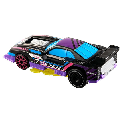 Hot Wheels Let's Race Activate! GT-Scorcher - Flames Activate as it Rolls! 1:32 Scale Toy Vehicle