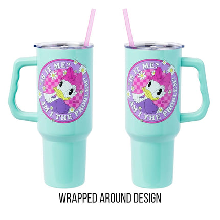 Silver Buffalo Disney Daisy Duck, Stainless Steel Tumbler, 40oz