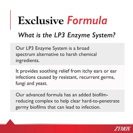 Zymox Advanced Formula Otic Plus Enzymatic Ear Solution for Dogs and Cats
