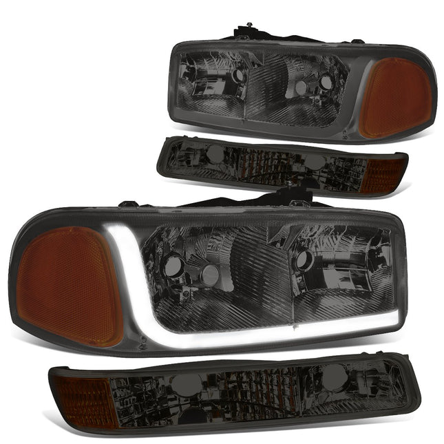 DNA Motoring Smoked amber HL-LB-SIERRA99-SM-AM 4PC