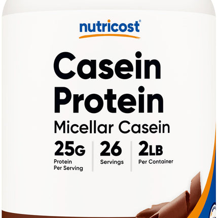 Nutricost Casein Protein Powder 2Lb Chocolate - Mi
