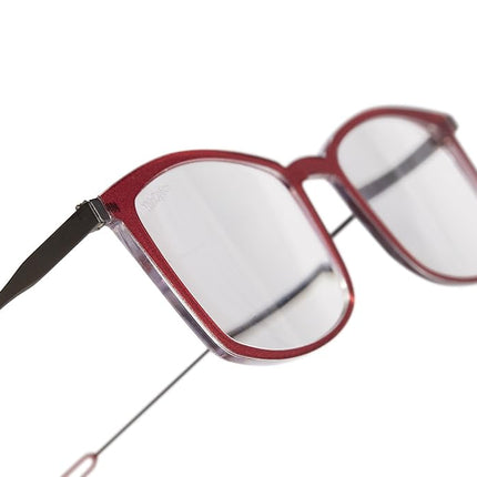 ThinOptics Reading Glasses + Milano Aluminum, Magnetic Case | Frontpage Brooklyn Collection, Clear Frame 1.50 Strength Readers