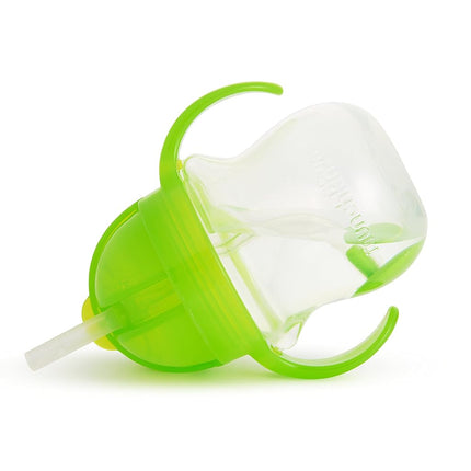 Munchkin Click Lock Weighted Flexi-Straw Cup, Green 7 oz 207ml ***Waterproof Label's Included to Personalise Your Little One's Cup***