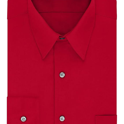 Van Heusen Men's Tall Fit Dress Shirts Poplin, Flame, 19" Neck 37"-38" Sleeve
