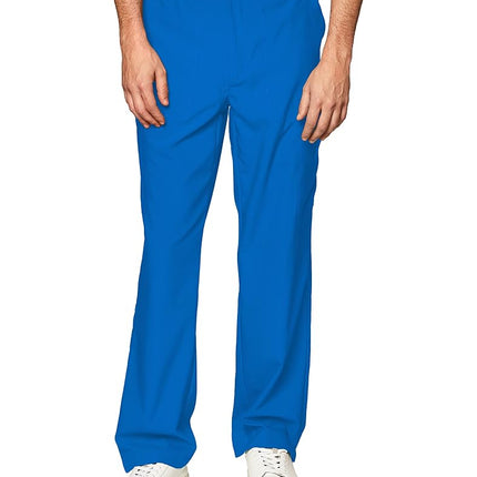 WonderWink Men's Flat Front Cargo Pant, Royal, Sma