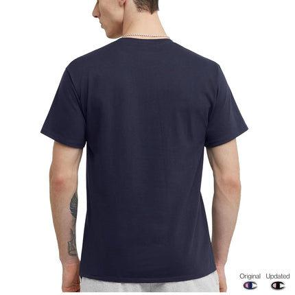 Champion Mens Classic Jersey T-Shirt Shirt (Pack of 1), Navy, L Tall
