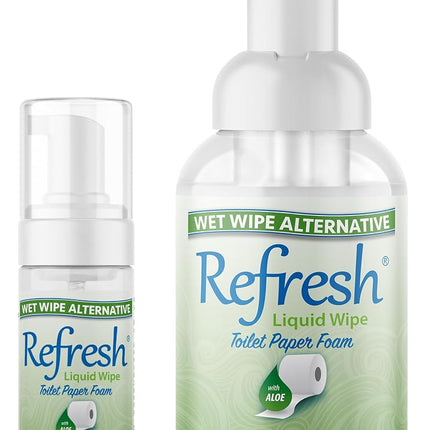 Refresh Liquid Wipe, Toilet Paper Foam (10.14 Fl O