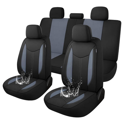 CAROMOP Waterproof Car Seat Cover, Full Seats, Neo