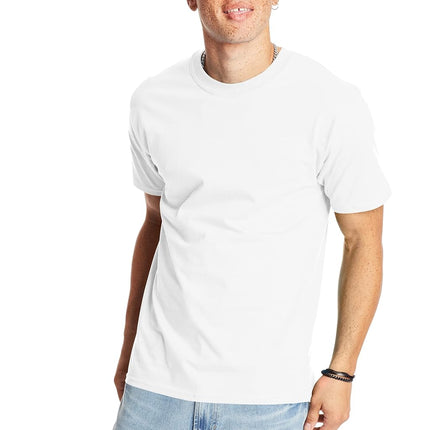 Hanes Men's Tall Short Sleeve Beefy-T, White, 3X-L
