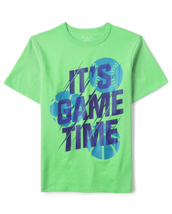 The Children's Place Boys' Game Day Graphic Short 