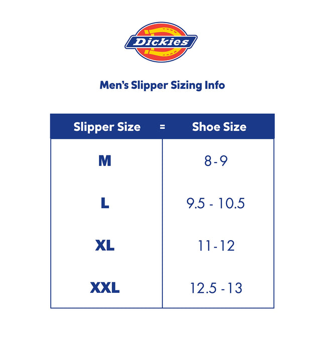 Dickies Men's Open and Closed Back Memory Foam Slippers with Indoor/Outdoor Sole, Black Felt, Medium UK