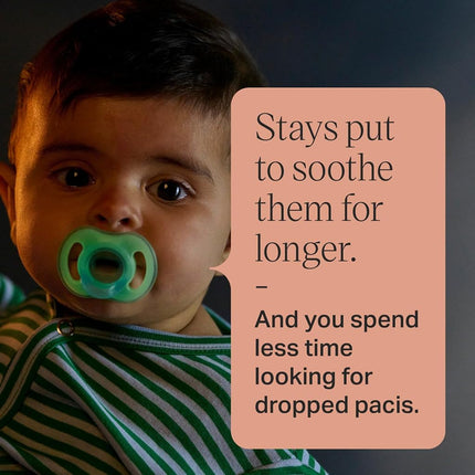 Tommee Tippee Ultra-Light StayPut Day and Night Dummy 6-18m Silicone