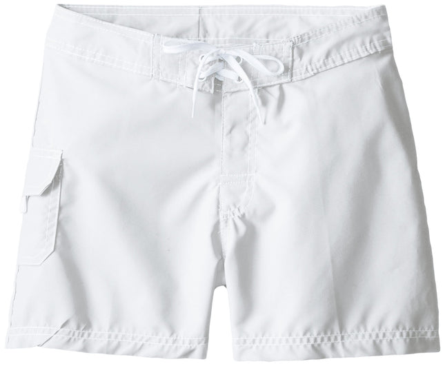 Kanu Surf Big Girls' Sassy Boardshort, White, Medi