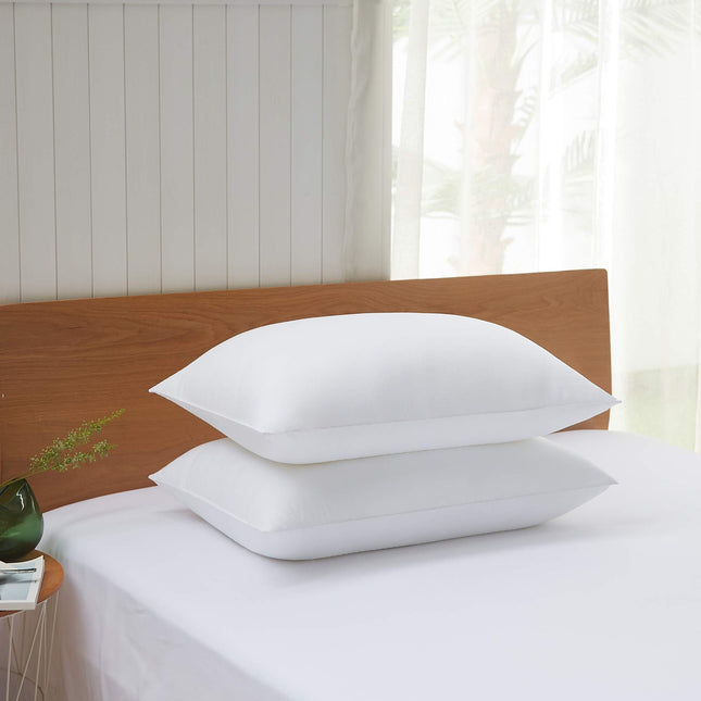 Acanva Hypoallergenic Bed Pillows for Sleeping 2 Pack, Standard, White