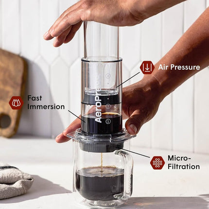AeroPress Flow Control Filter Cap, No Drip Filter Cap for AeroPress Portable Espresso-Style Coffee Maker, Specialty Method Coffee Maker