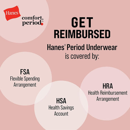 Hanes womens Just My Size Comfort, Period. Brief Period Underwear, Super Leaks, 2-pack (Plus Sizes), Pecan/Black, 11