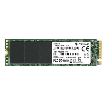 Transcend MTE110S 256GB NVMe PCIe Gen3 x4 SSD, Rea