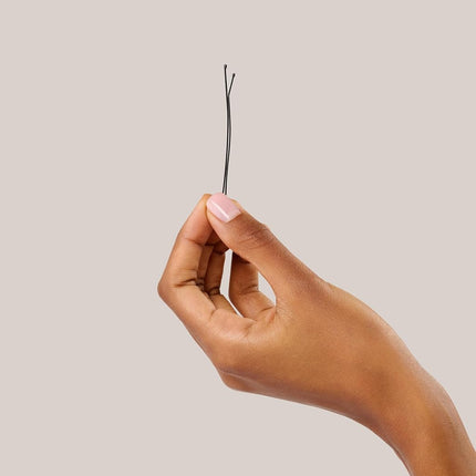 Diane 3” Curved Black Bobby Pins for Women, Girls, Salon, Hairdressing, Rollers, Long and Thick Hair, Large Flat Hair Pins with Ball Tips for Securing Updos, Flyaways, 40 Count