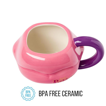 Silver Buffalo Bratz Lèvres Tasse Sculptée 3D en Céramique, 590 ml