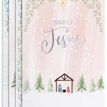 DaySpring - Simply Jesus - 60 Bulk Christmas Boxed Cards (J4794), Multi