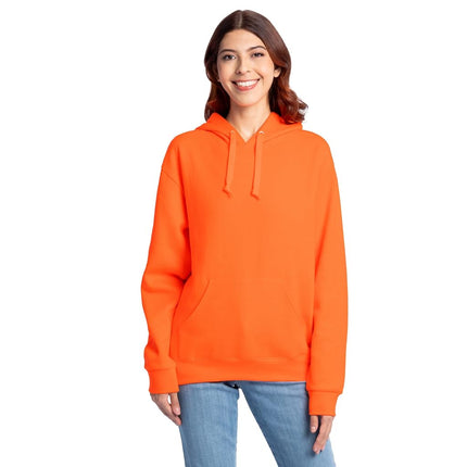 Fruit of the Loom Unisex's Eversoft Fleece Hoodies, Full Zip, Moisture Wicking & Breathable, Sizes S-4x Shirt, Safety Orange Pullover, XXXL